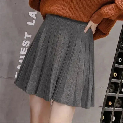 High Waist Knitted Skirt for Women