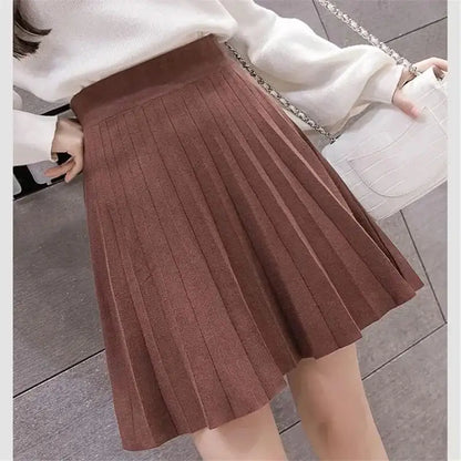 High Waist Knitted Skirt for Women