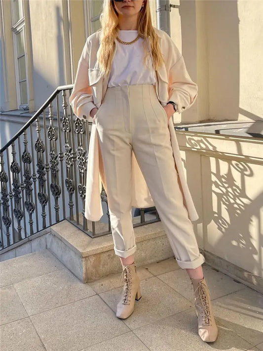 High Waist Casual Pants for Women