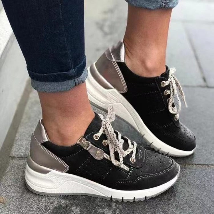 Casual Lace-Up Women's Sports Sneakers